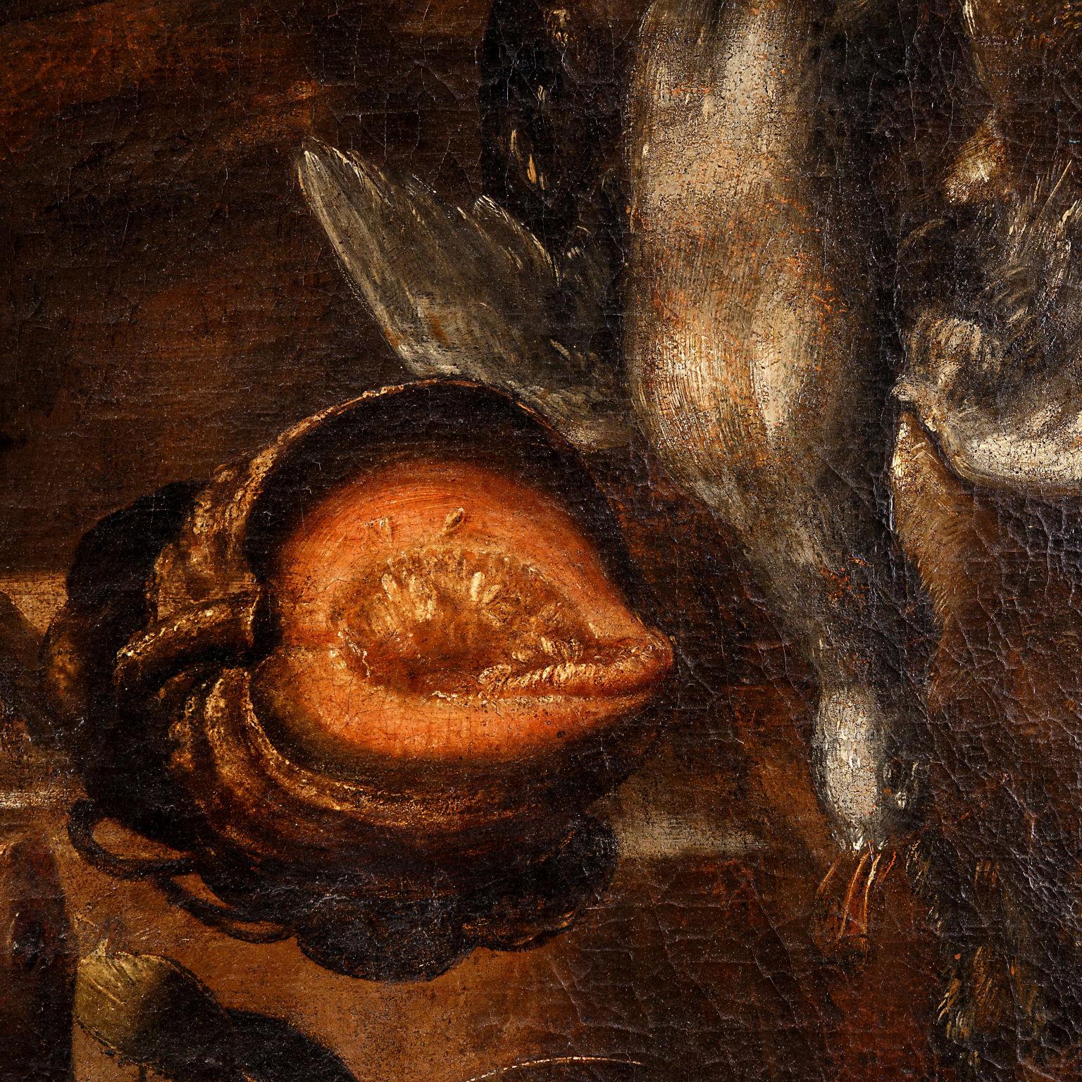 Natura morta,  XVII secolo - Still-Life Painting Nero di Bartolomeo Arbotori