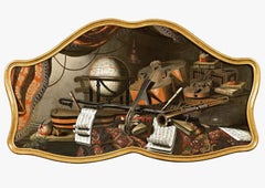 Still life with musical instruments (pair)