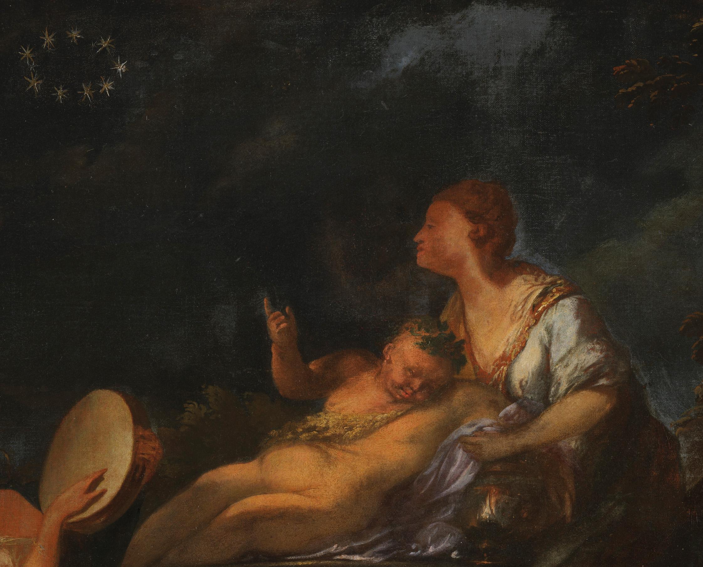Bartolomeo Guidobono Bacchanal aus dem 17. Jahrhundert mit Maenads, Satyrn und Nymphen im Angebot 3
