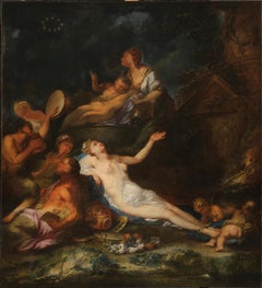 17th Century by Bartolomeo Guidobono Bacchanal with Maenads, Satyrs and Nymphs