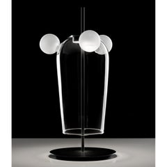 Bartolomeo, Melogranoblu, Table Lamp, Clear Glass, Frosted Glass