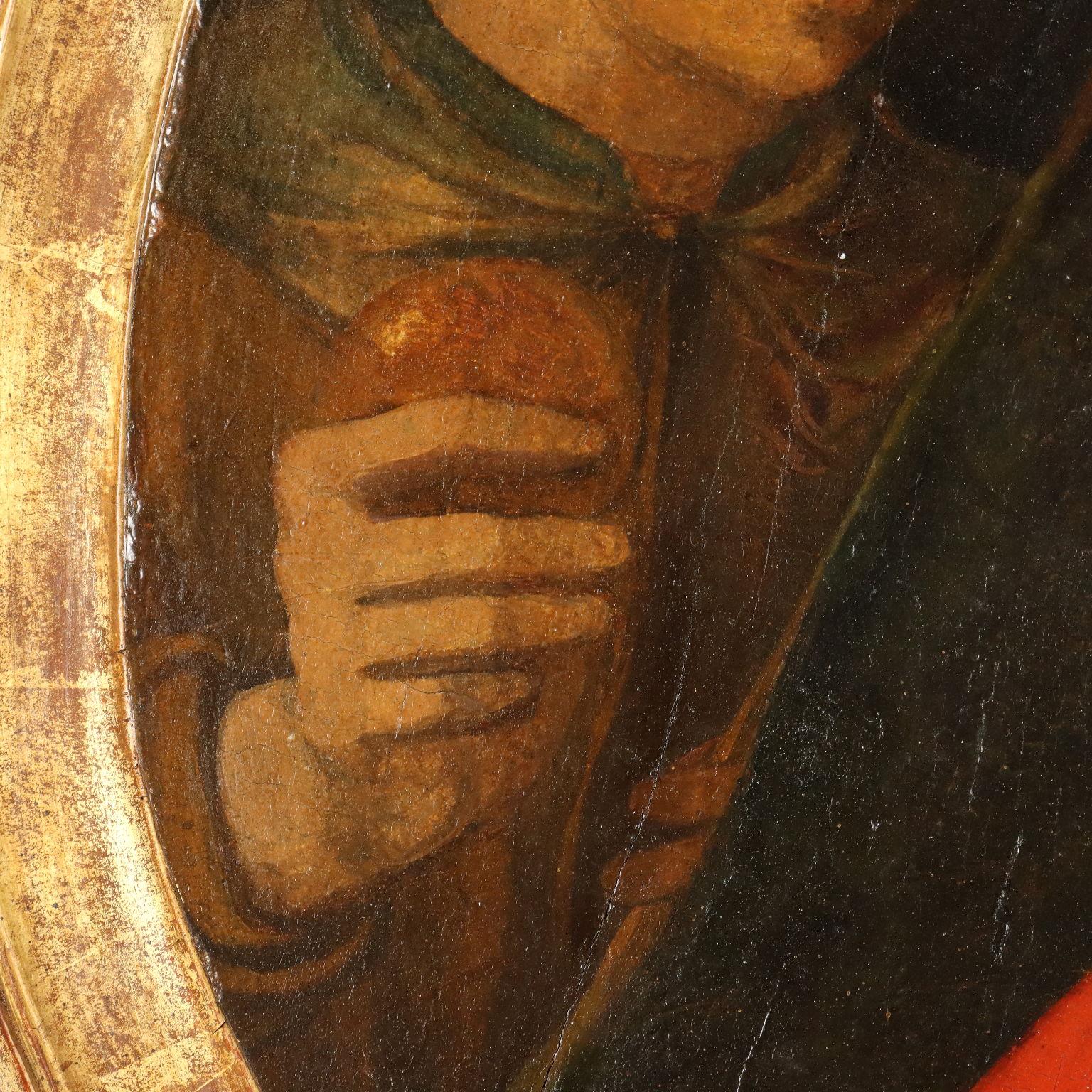 Madonna and Child between St. Ansanus and St. Catherine 16th century For Sale 1