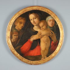 Madonna and Child between St. Ansanus and St. Catherine 16th century