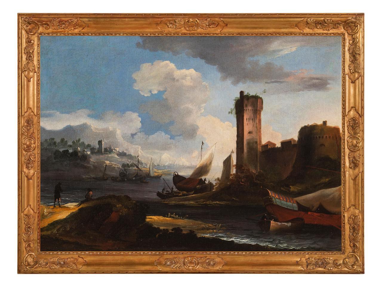 Bartolomeo Pedon Landscape Painting – "Fantasielandschaft"