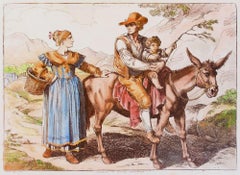 Customs of Civitacastellana - Gravure de Bartolomeo Pinelli - 1819