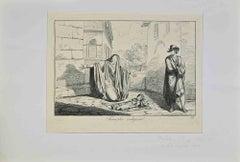 Family - Etching by Bartolomeo Pinelli - 19th Century