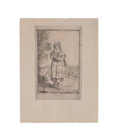 Antique Roman Costume - Etching by Bartolomeo Pinelli - 1831