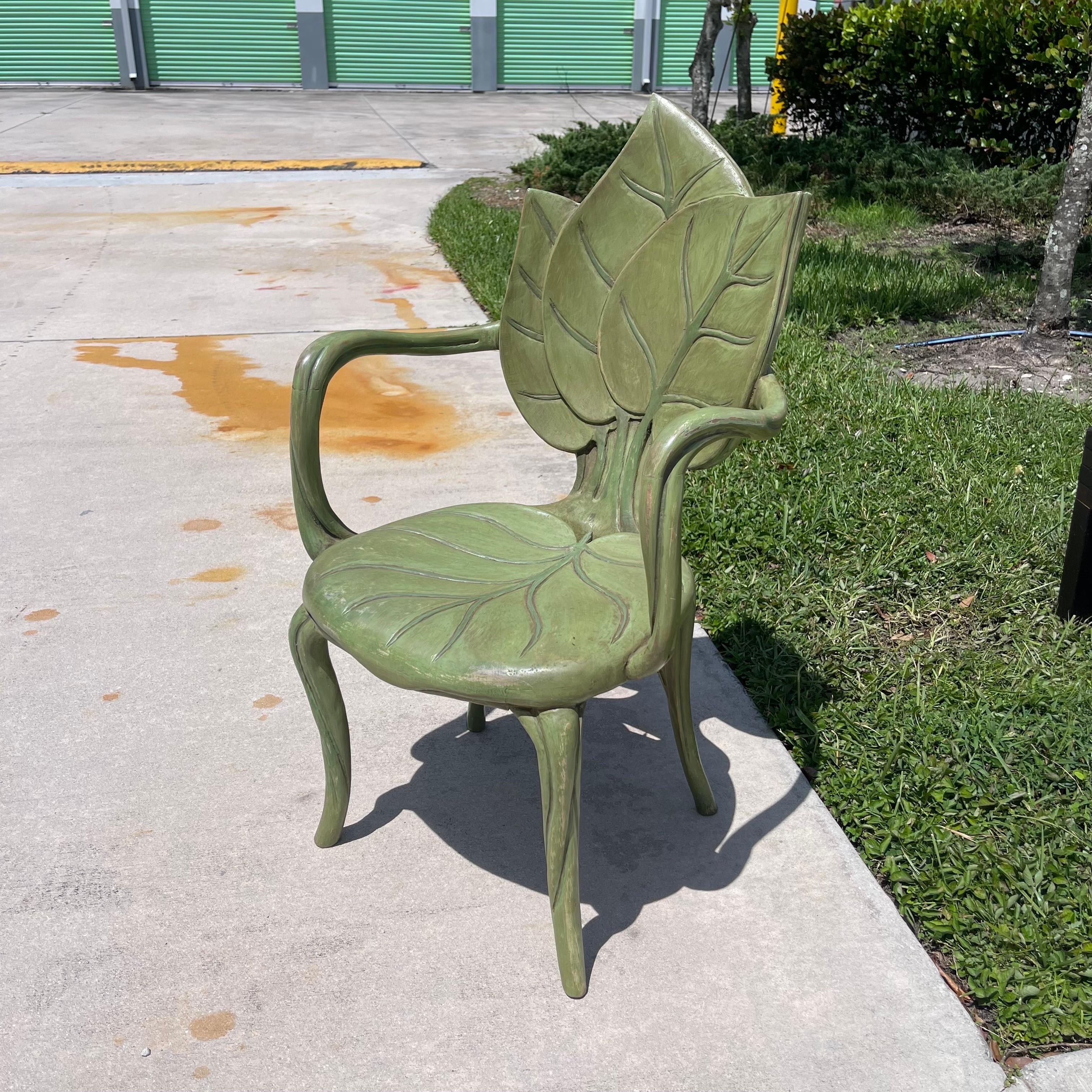 leaf chair green