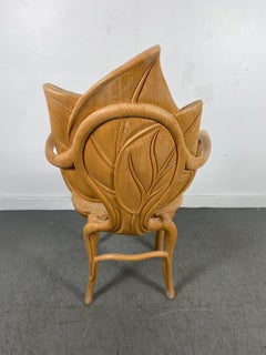 Bartolozzi & Maioli Carved Wooden Leaf Armchair