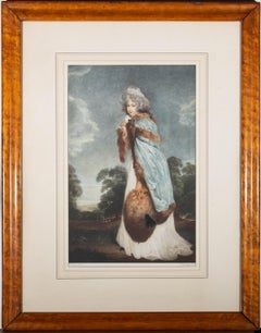 Antique Bartolozzi After Thomas Lawrence - 1792 Stipple Engraving, Miss Elizabeth Farren