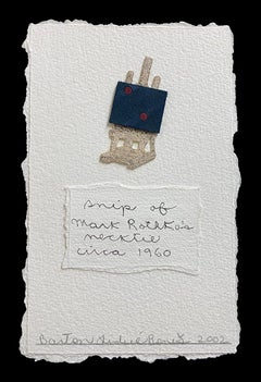snip of Mark Rothko's necktie, circa 1960
