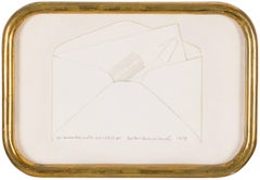 Suicide Note, Framed Conceptual Art Piece Assemblage Collage