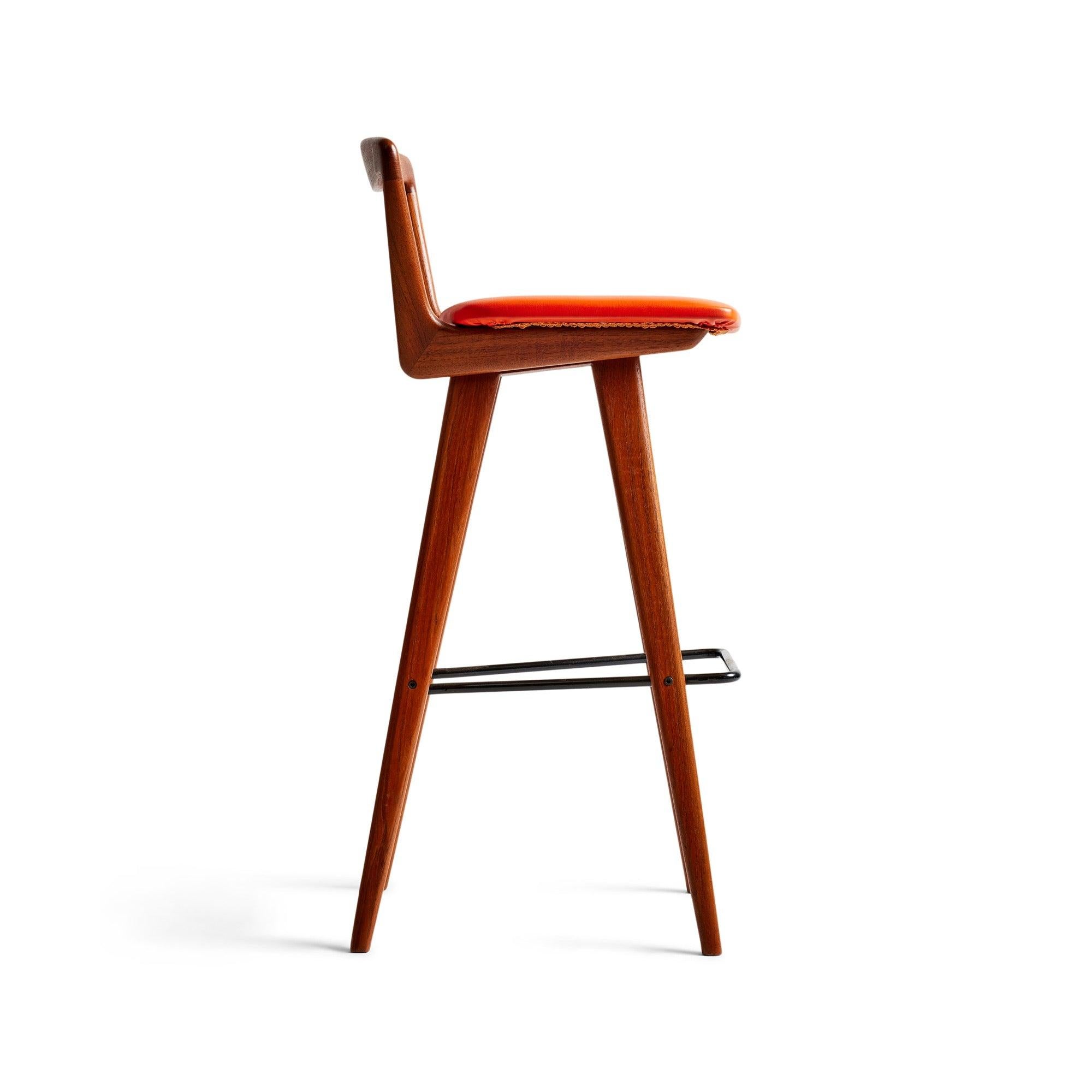 Danish Bartool by H. Rosengren Hansen for Brande Møbelindustri For Sale