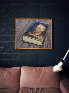 Book -  Van Gogh  Portrait, Contemporary Expressive Figurative Oil Painting