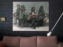 Four - Women Portrait, Large Format, Contemporary Expressive Oil Painting