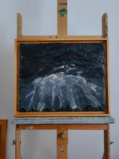 Thunderstorm - Contemporary Expressive Nature Oil Painting