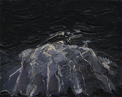 Temporale -  Pittura ad olio espressiva contemporanea di Nature