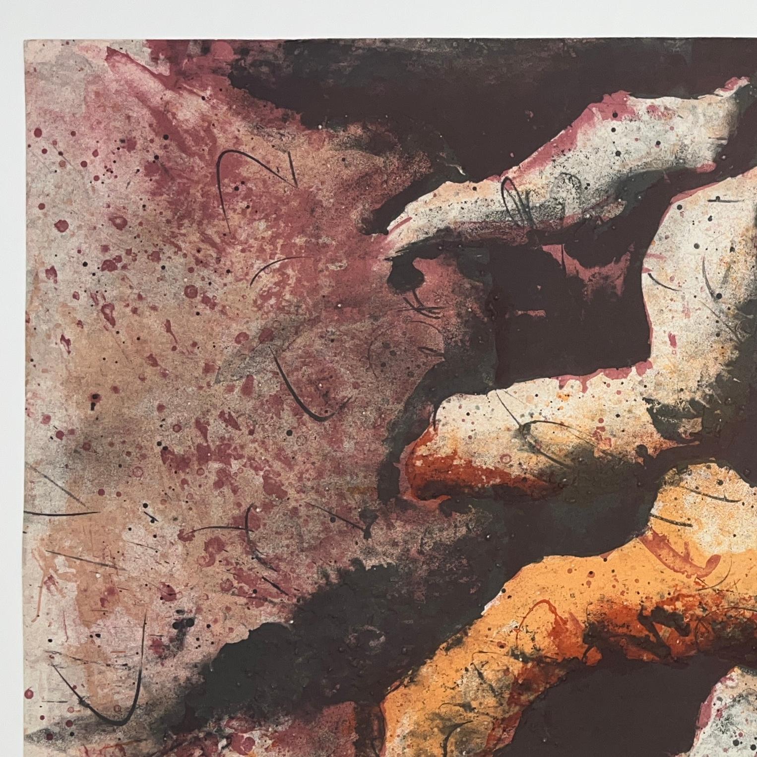 BARUJ SALINAS Cuban 1978 signed original A/P Artist Proof lithograph abstract n1 For Sale 1