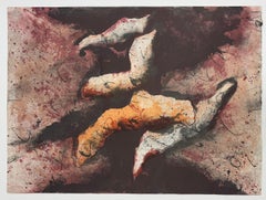BARUJ SALINAS cubano 1978 original firmado A/P Prueba de artista litografía abstracta n1