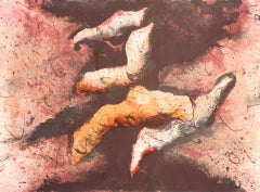 Baruj Salinas, kubanischer Künstler, Original, handsigniert, 1986, Mixed Media n12