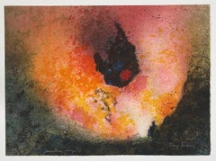 BARUJ SALINAS Cubano 1977 original firmado A/P Prueba de artista litografía abstracta n4