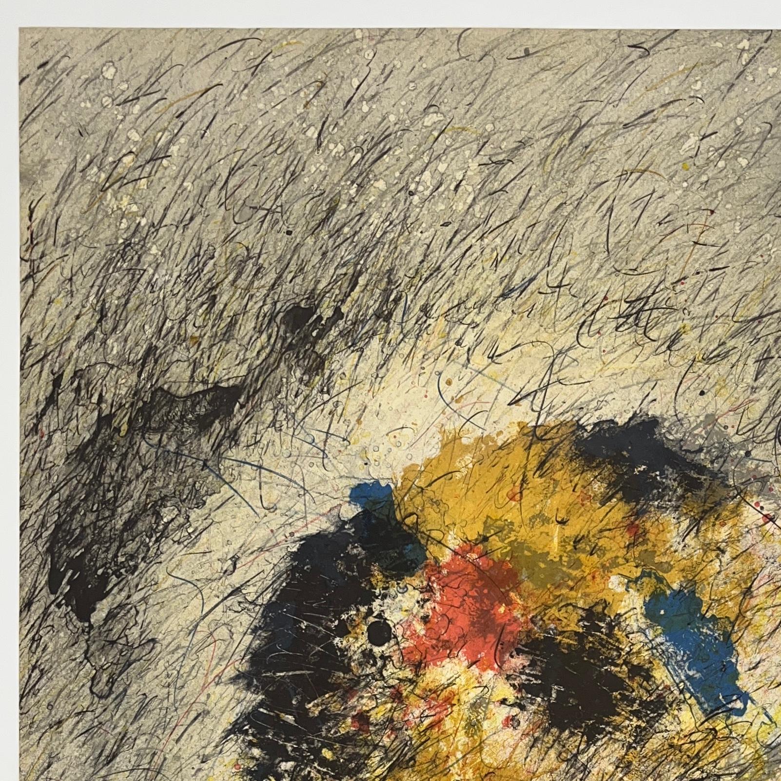 BARUJ SALINAS Cuban 1978 signed original A/P Artist Proof lithograph abstract n3 For Sale 3