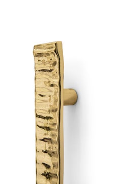 Baruka Cabinet Handles - Handcrafted Polished Brass - PullCast