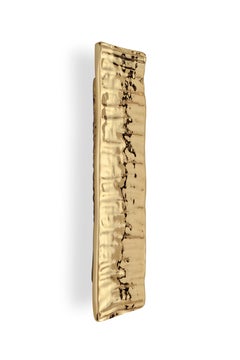 Baruka Door Pull - Handcrafted Polished Brass - PullCast