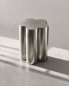 Barvinok Satin Table in Stainless Steel by Furn Object