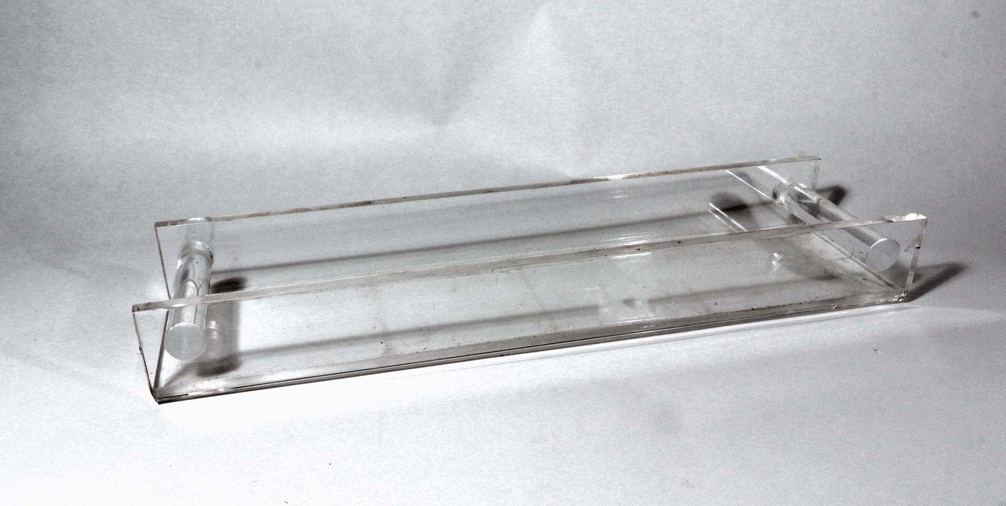 Barware Glass Liquor Dispenser Bottles on Lucite Base, Mid-Century Modern 6