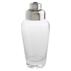 Barware Sterling Silver and Crystal Martini Cocktail Shaker, circa 1960