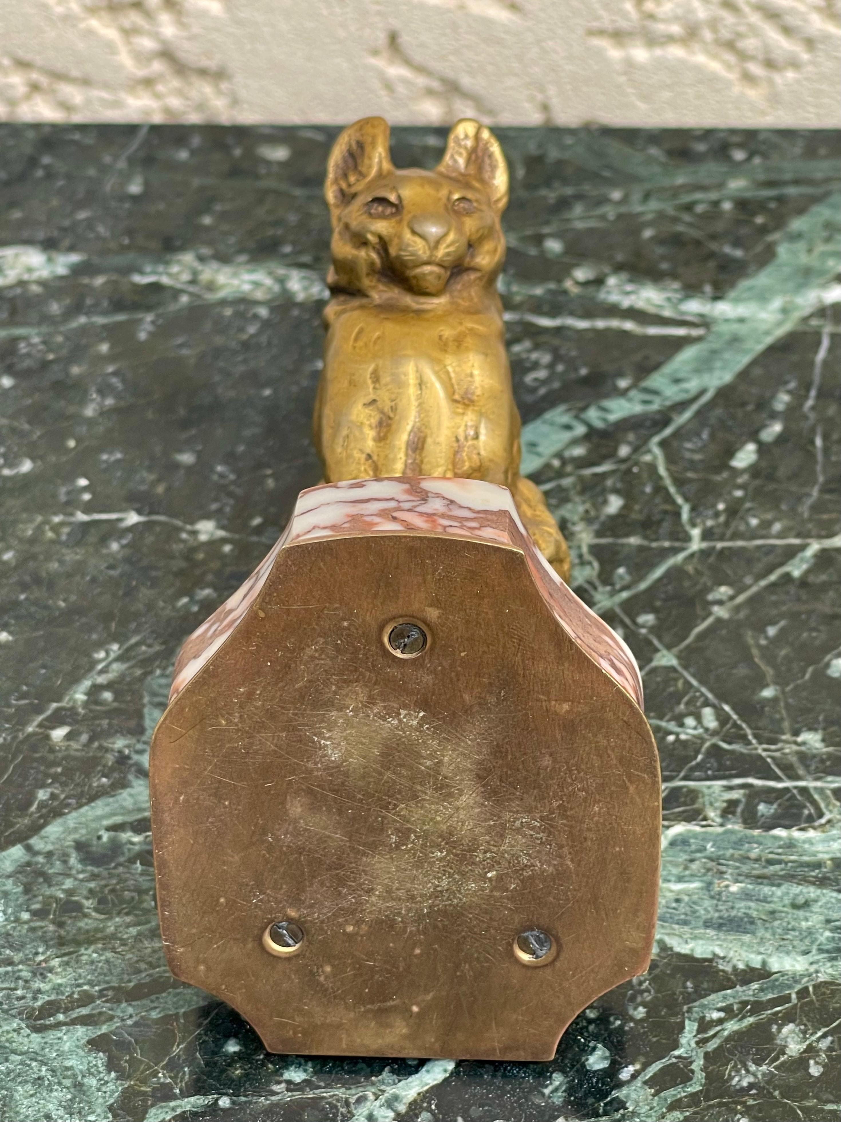 Barye - Bronze, Seated Cat en vente 5