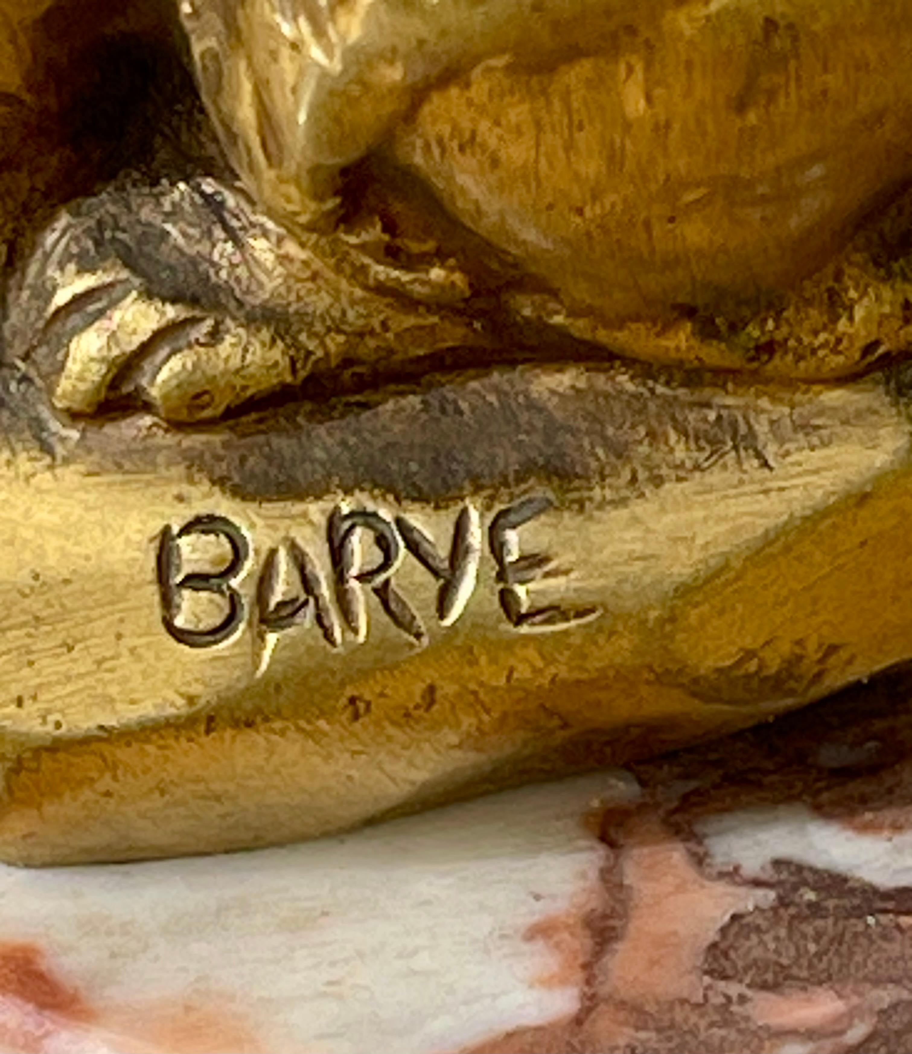 Barye - Bronze, Seated Cat en vente 1