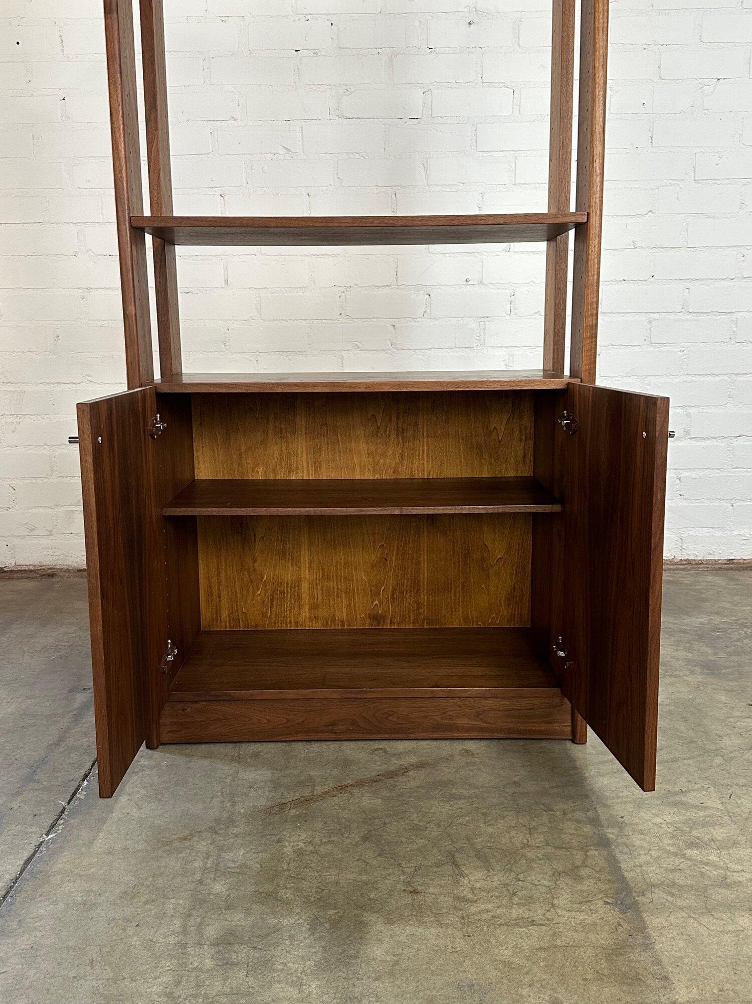 Mid-Century Modern Barzilay style free standing bookcase #2 For Sale