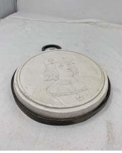Bas Plaster Relief with Iron Frame