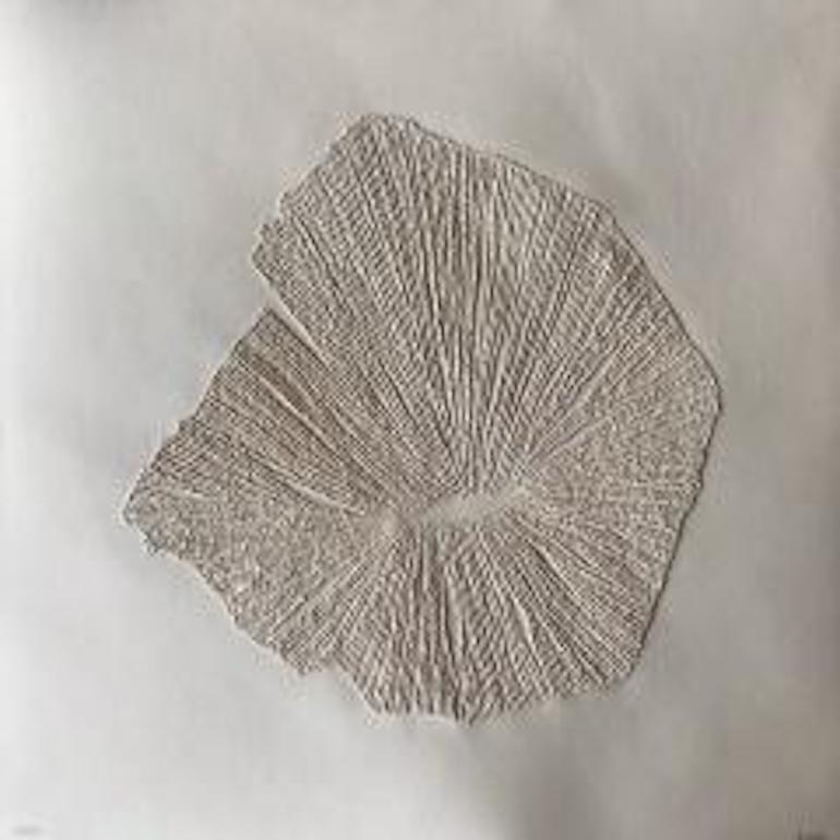 Needle carved on paper

Art piece comes in 3 colors : white, beige and black
Dimensions vary from 17.71