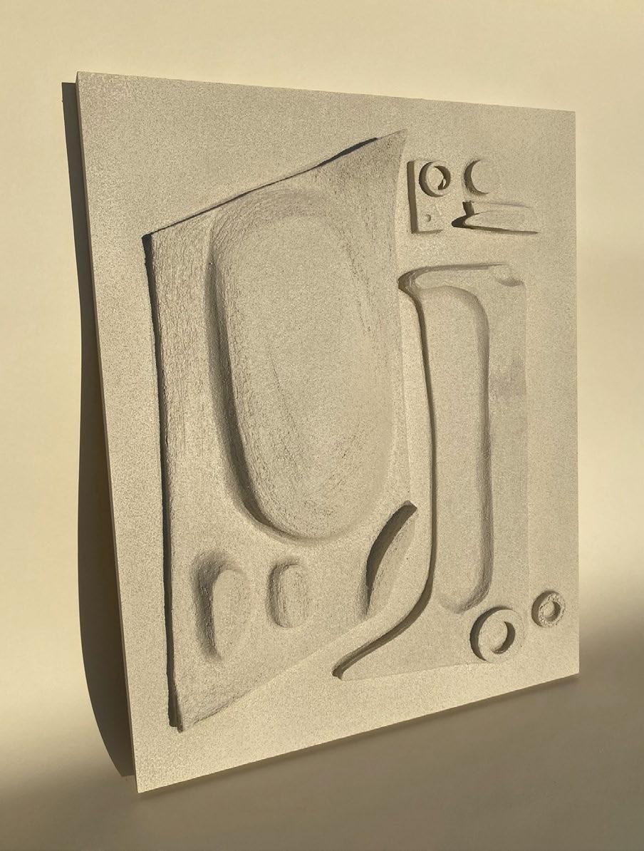 Bas relief by Olivia Cognet
Materials: Ceramic, wood
Dimensions: 78 x 61 cm

Each of Olivia’s handmade creations is a unique work of art, the snapshot of a precious moment captured in a world of fast ‘everything’.
Since moving to Los Angeles in