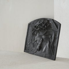 Bas Relief 'Christ with Crown of Thorns' in Cast Bronze Early 20th Century
