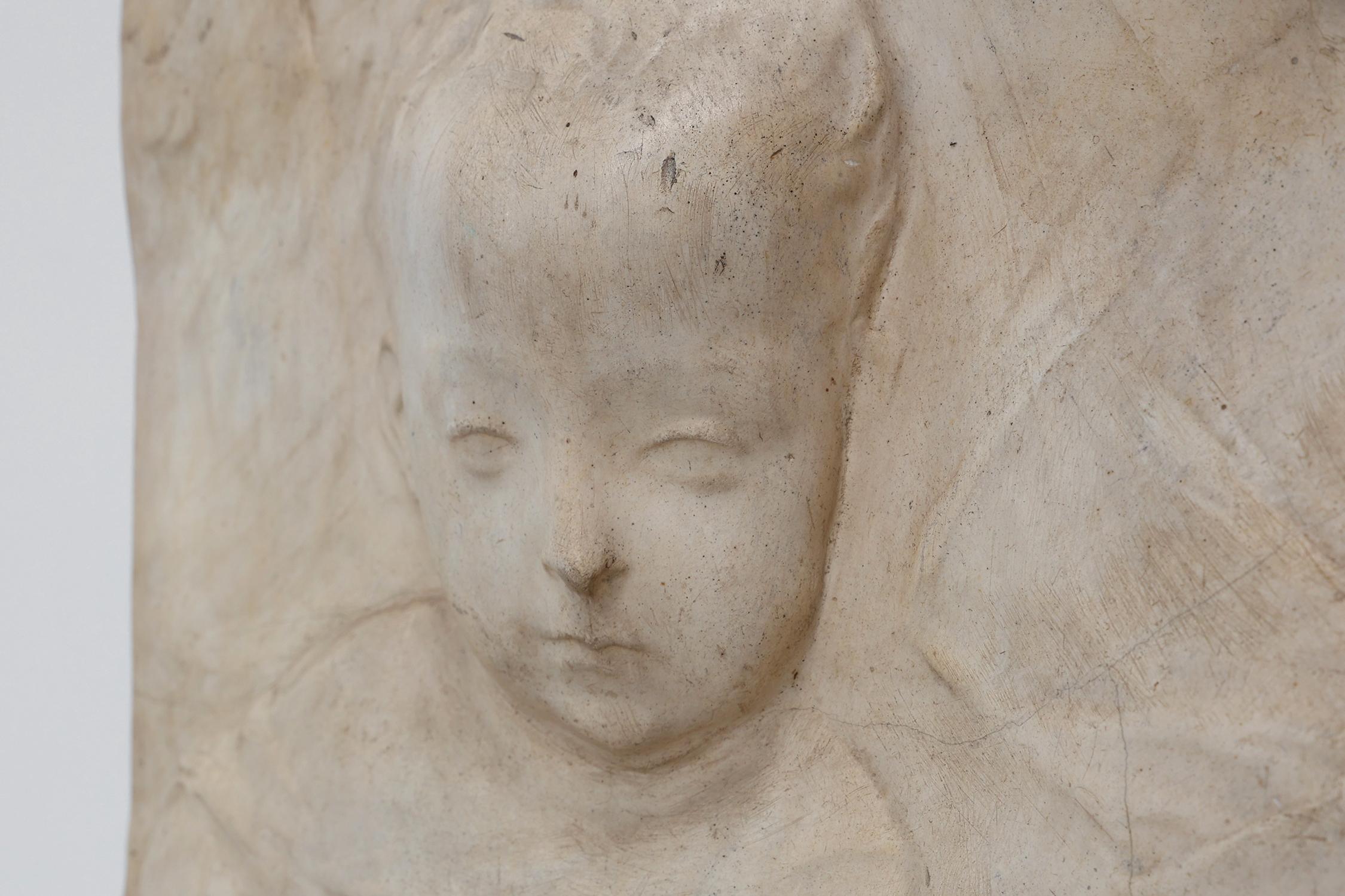 Bassorilievo in stucco di Madonna con bambino di Antonio Rossellino, Italia, 1880 ca. in vendita 5