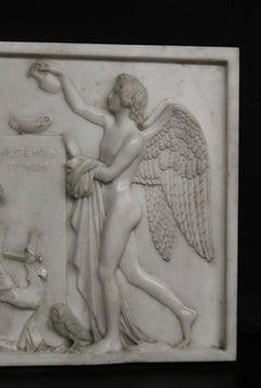 Bas-relief of Cupid and Psyche