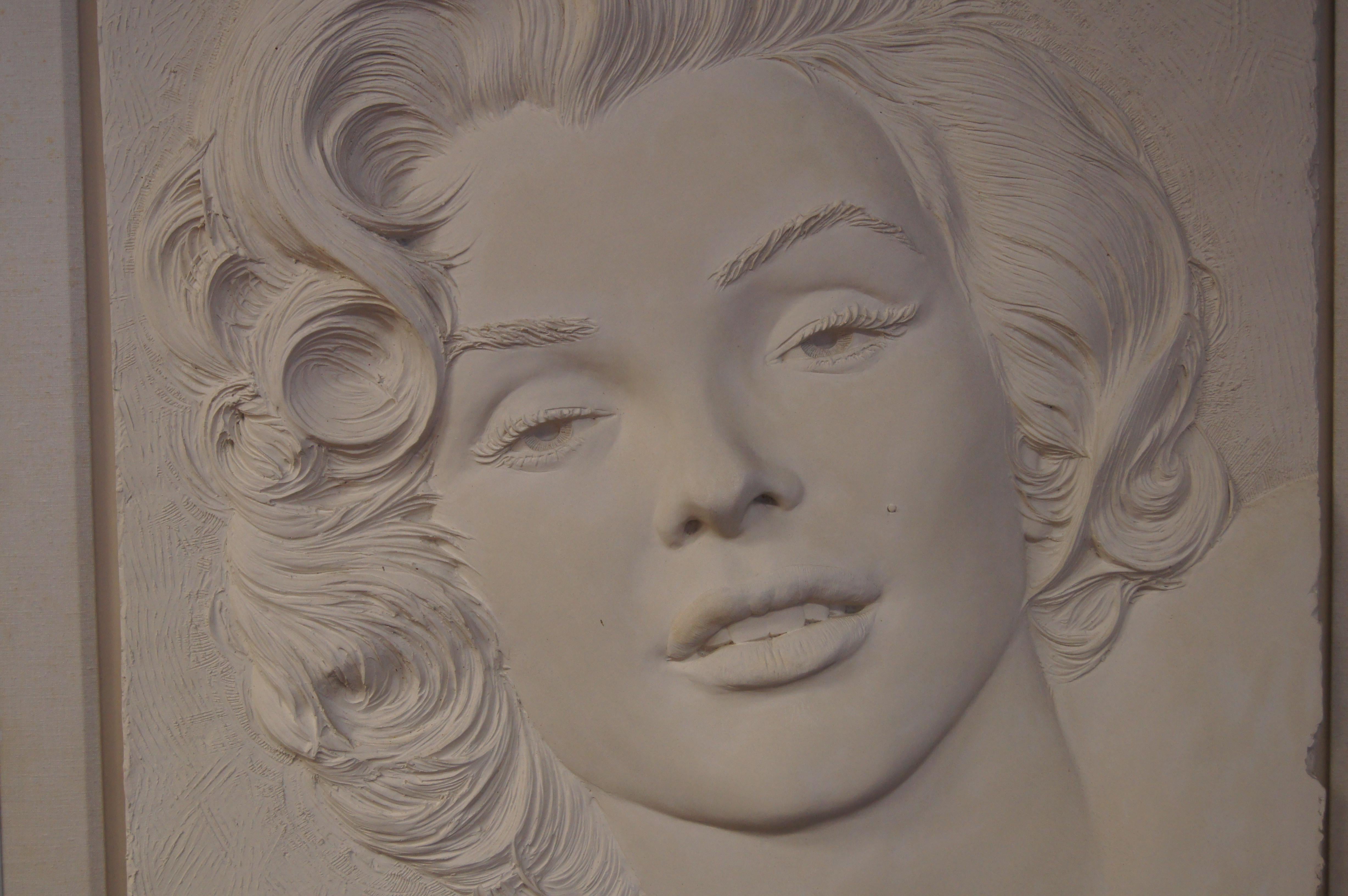 Bas-relief de Marilyn Monroe par Bill Mack Bon état - En vente à Dorchester, MA