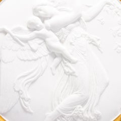 Bas Relief Porcelain Wall Plaque of Thorvaldsen's Day and Night