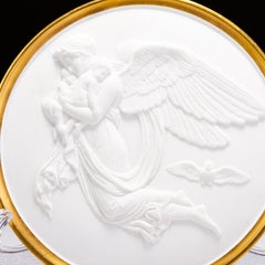 Bas Relief Porcelain Wall Plaque of Thorvaldsen's Day and Night