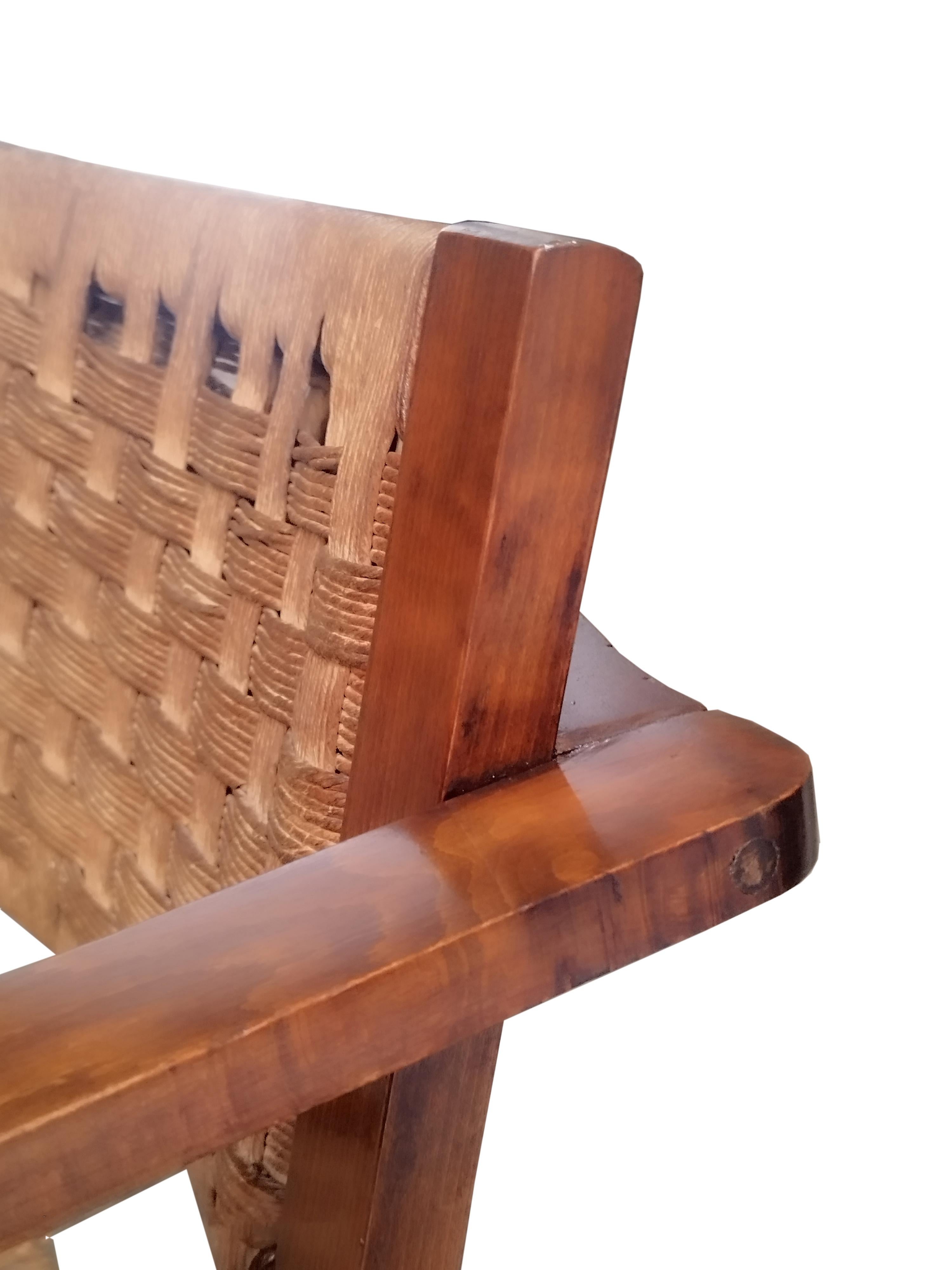 Dutch Bas Van Pelt Art Deco Bentwood Lounge Chair, Netherlands 1950s For Sale
