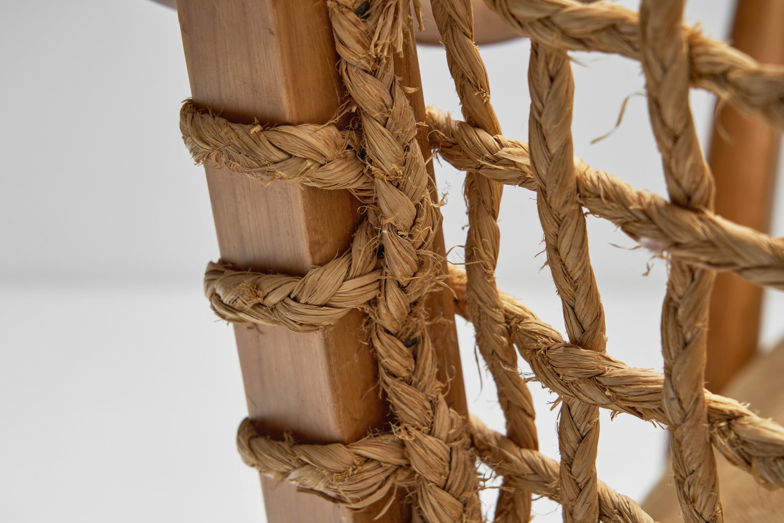 Bas Van Pelt Easy Chair in Wicker for My Home, The Netherlands Mid-20th Century For Sale 10
