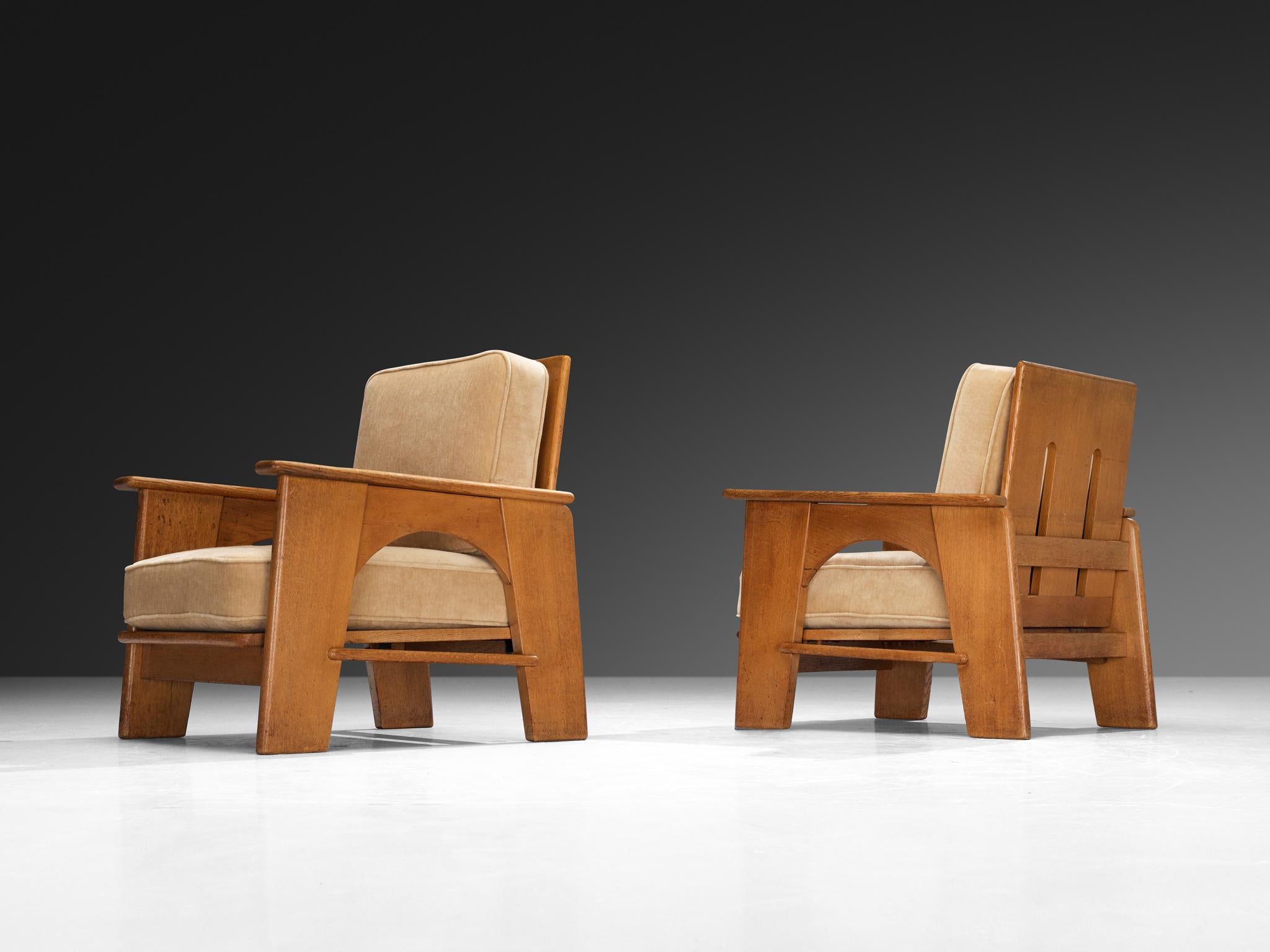 Bas Van Pelt for My Home Lounge Chairs in Oak For Sale 5