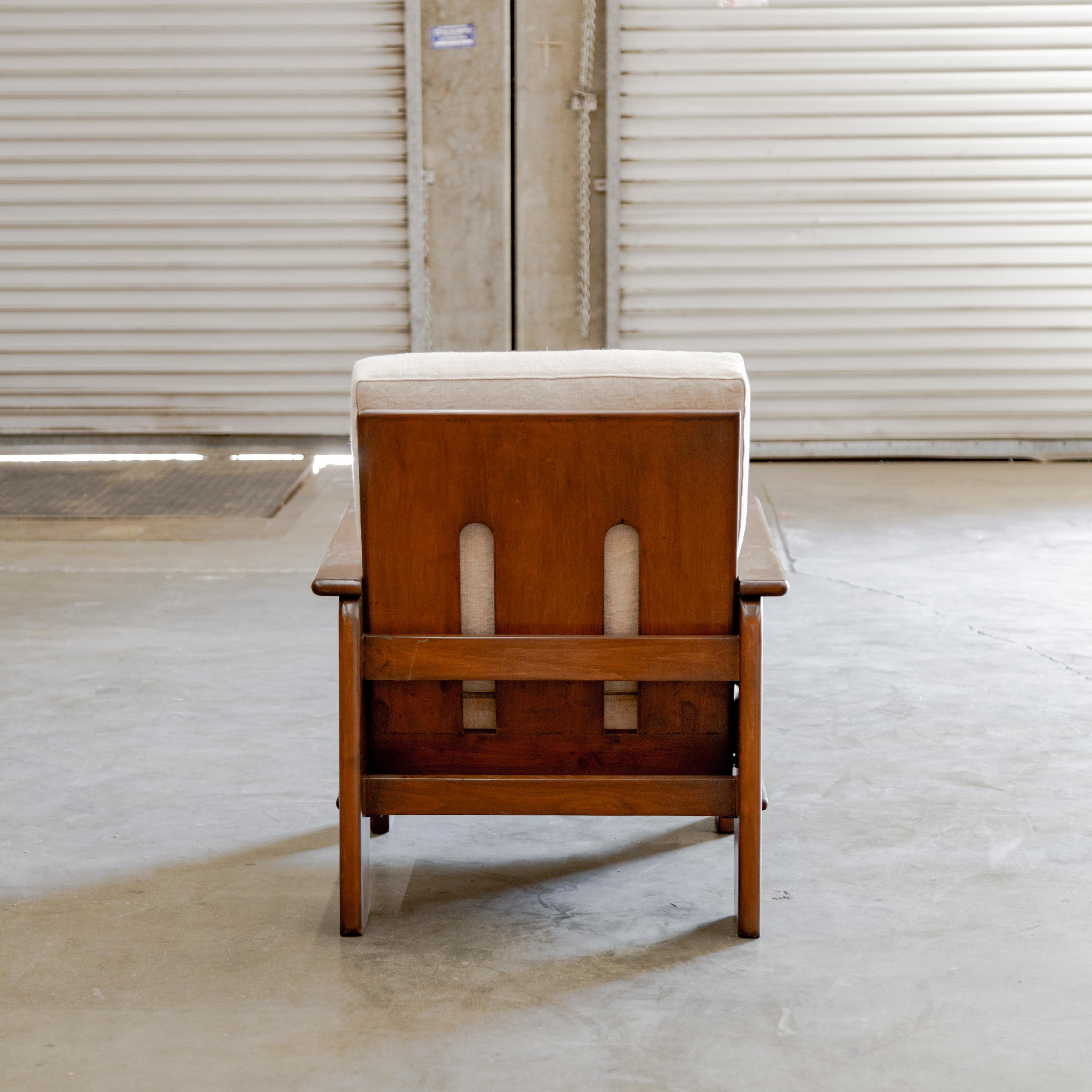 Bas Van Pelt  Modernist Oak Club Chair (Mitte des 20. Jahrhunderts) im Angebot
