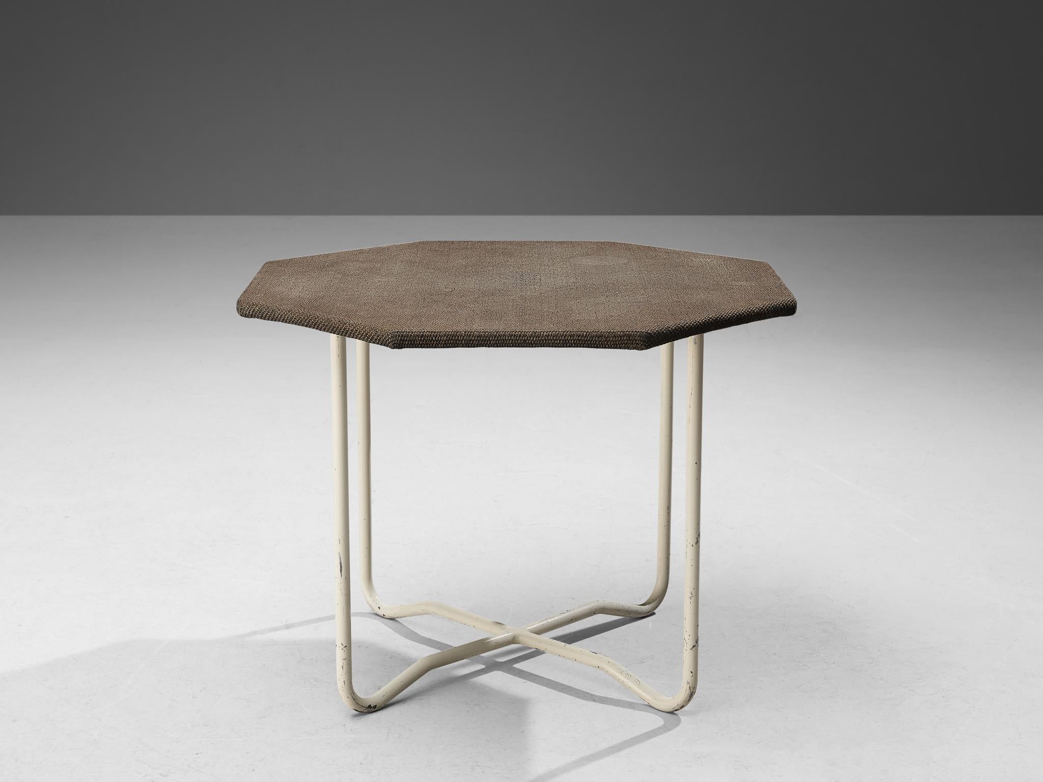 Bauhaus Bas van Pelt Original Coffee Table in Grey Sisal  For Sale