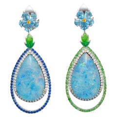 Basak Baykal Forget Me Not Opal Earrings