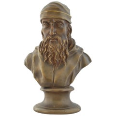 Basalt Bust, Gilt and Bronzed, of Aristotle, Wedgwood, 1880